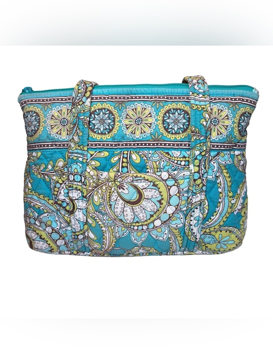 Vera Bradley Handbags - Vintage Y2K Vera Bradley Shoulder Bag Purse in Peacock Paisley Blue Green